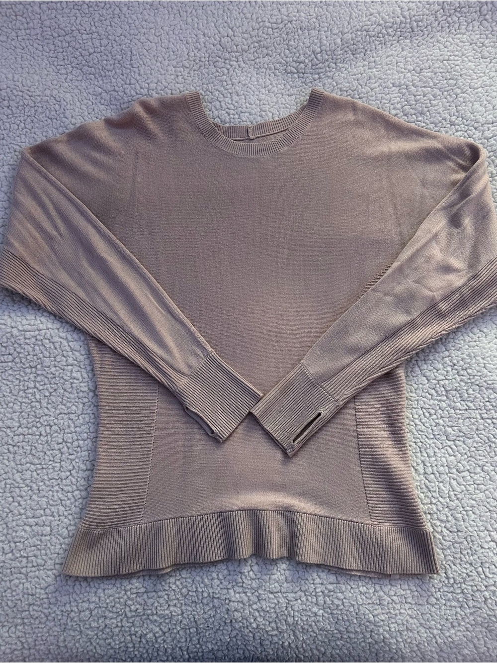 lululemon athletica Soft Taupe Scoop Crew Sweater